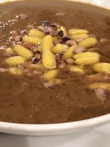 Arancia Blu, la zuppa di lenticchie