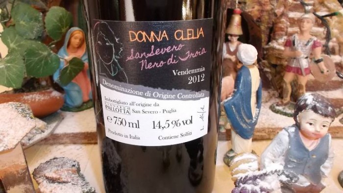 Controetichetta Donna Clelia Nero di Troia San Severo Doc 2012 Pallotta