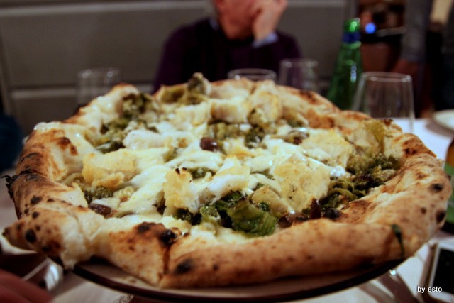 Pizzeria 18 Archi. Diego Vitagliano Pizza scarola e baccalà