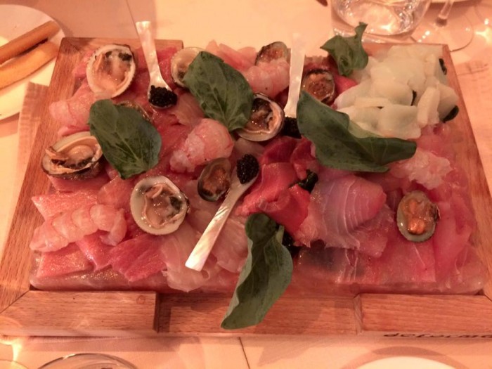 Re Maurì, il crudo di pesce