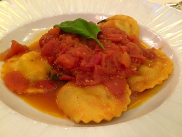 Casa Bleve, i ravioli di baccalà