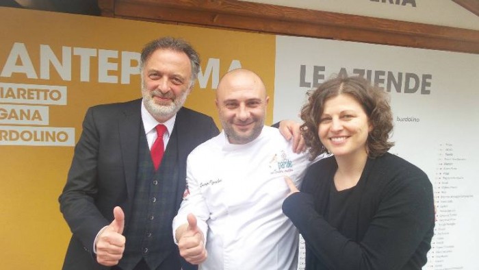 Anteprima Bardolino Chiaretto 2016, al centro Giuseppe Pignalosa delle Parùle