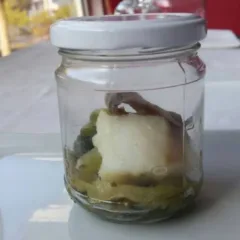 Baccalà con scarole in barattolo