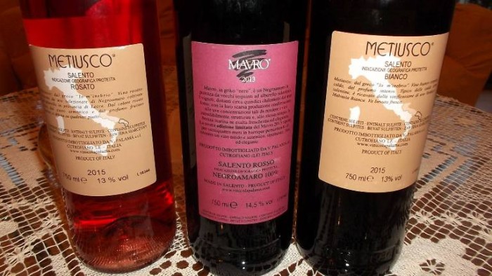 Controetichette Vini di Palamà