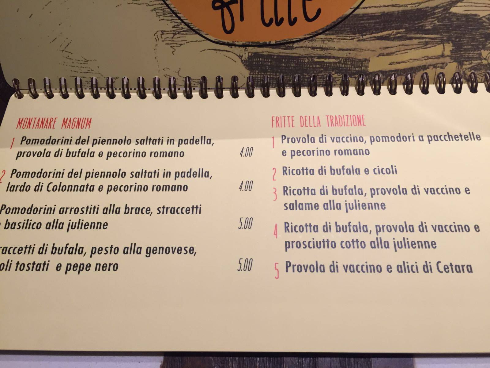 Enzo Coccia Menu