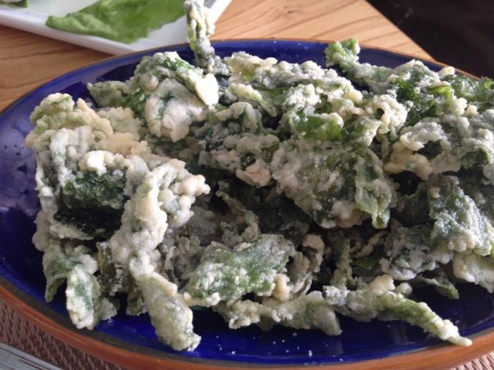 Pascalò, alghe fritte