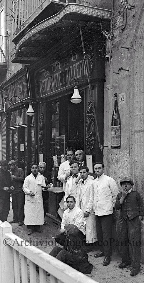 pizzeria Ciro a Santa Brigida nel 1934 - foto dell'Archivio Fotografico Parisio