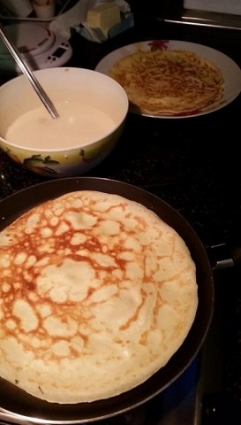 Preparazione delle crepes