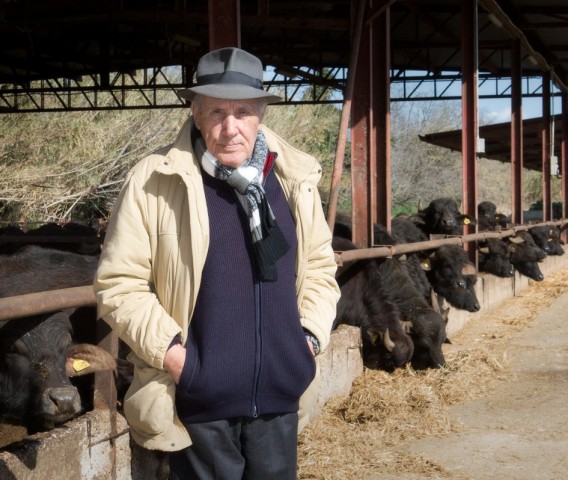 Caseificio Prati del Volturno. Azienda agri-zootecnica,  papà Giuseppe