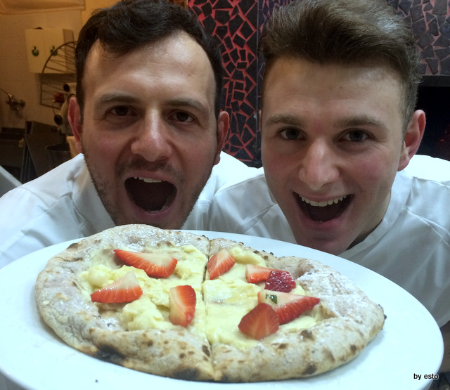 La Chamade. Emanuele e Valerio  Di Vaio pizza   fragolosa