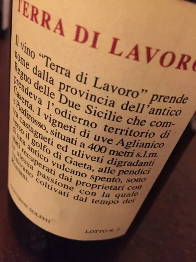 Terra di lavoro 2005 Galardi