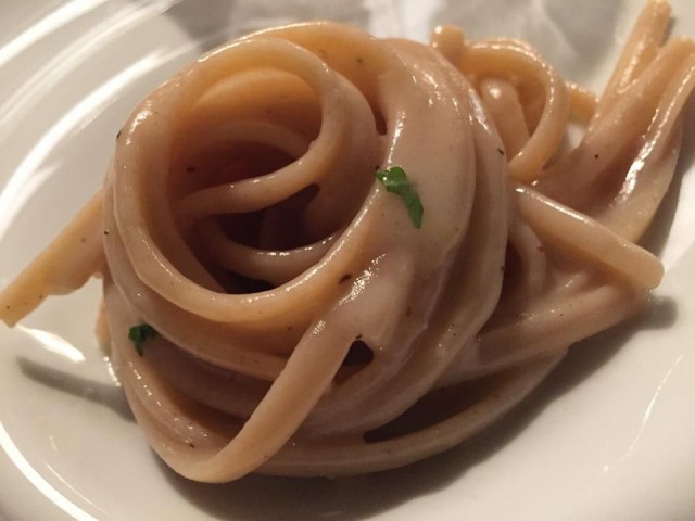 Qafiz di Nino Rossi, struncatura, acqua di pomodoro, menta e limone