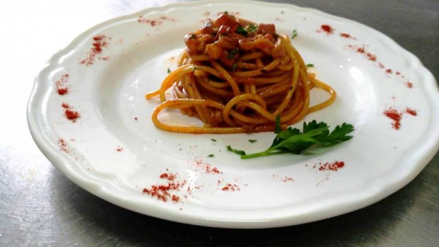 Spaghetti "cu 'a Porv" 