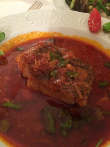 Chraime fish in paprika, chili and garlic