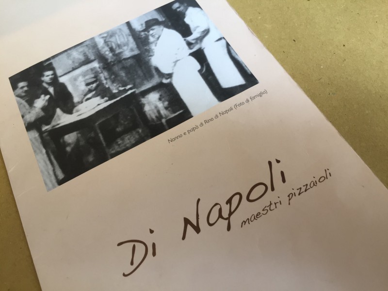 Pizzeria di Napoli, il menu