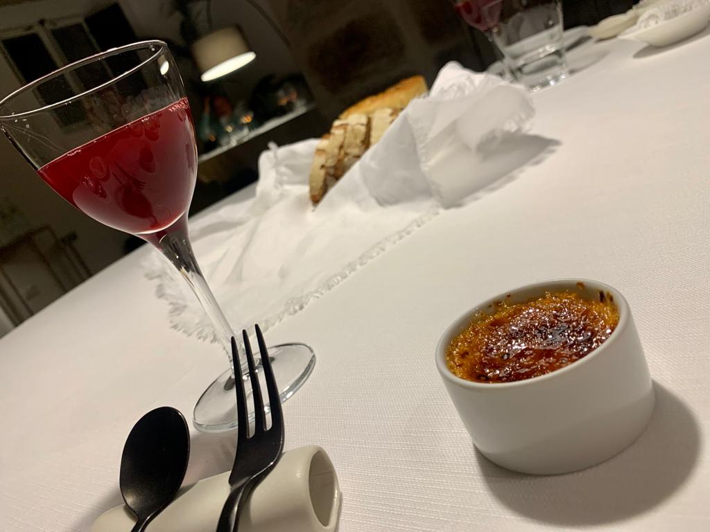 Qafiz- Creme brulee alla ‘nduja e vino e gazzosa