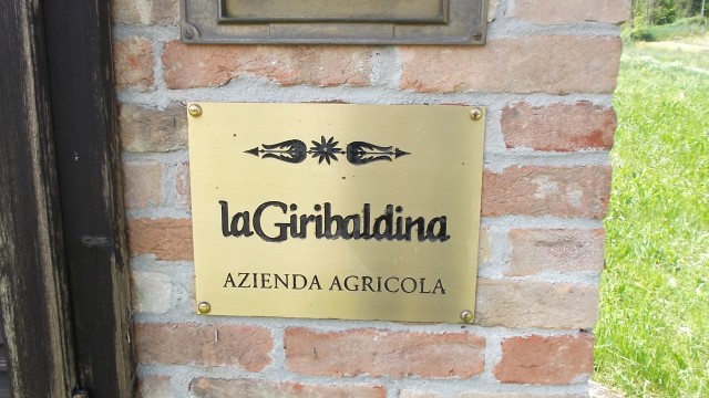 Targa dell'azienda agricola La Giribaldina