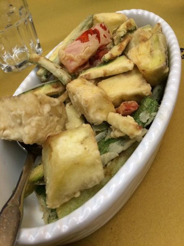 La Gatta Mangiona, il fritto vegetale