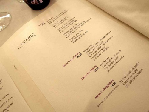 Il menu
