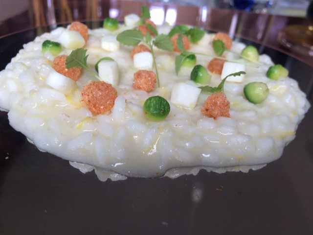 DANI Maison, risotto al limone, gamberi e zucchine