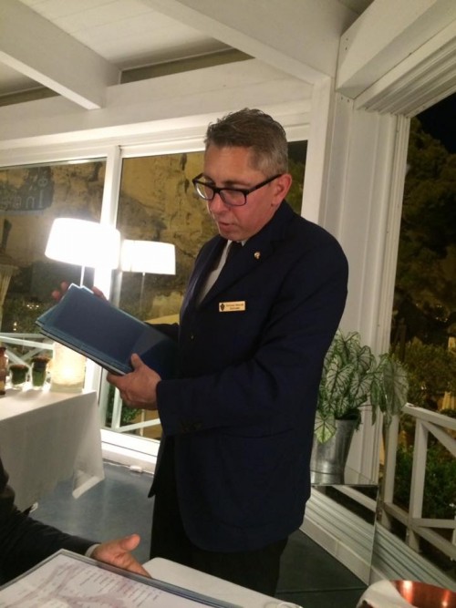 Indaco, il maitre sommelier Tommaso Mascolo