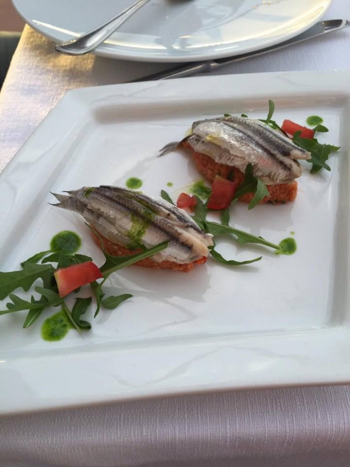 Alici Marinate su Panzanella