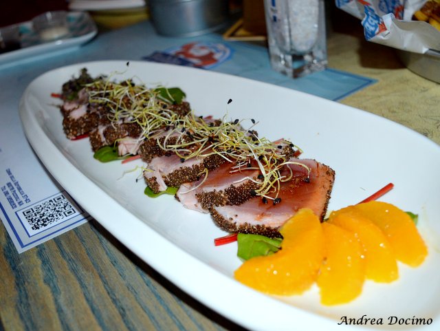 Bubba Pub a Pozzuoli. La Tagliata di Tonno