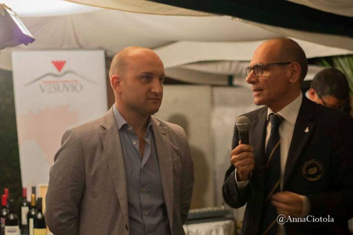 Ernesto Lamatta, delegato Ais Comuni Vesuviani, e Ciro Giordano, presidente Consorzio Tutela Vini Vesuvio