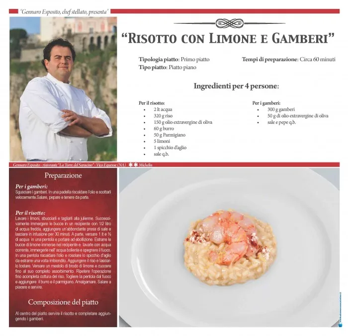 RISOTTO CON LIMONE E GAMBERI