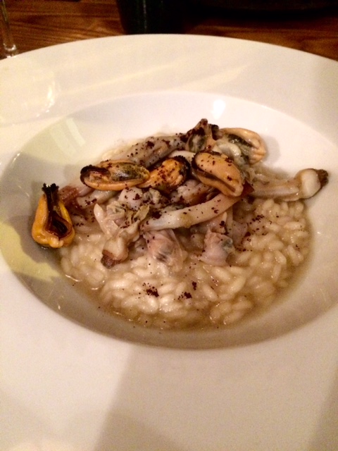 Riso frutti di mare e caffè