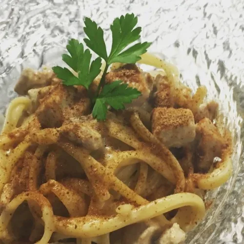 Linguine alla Carbonara di Tonno