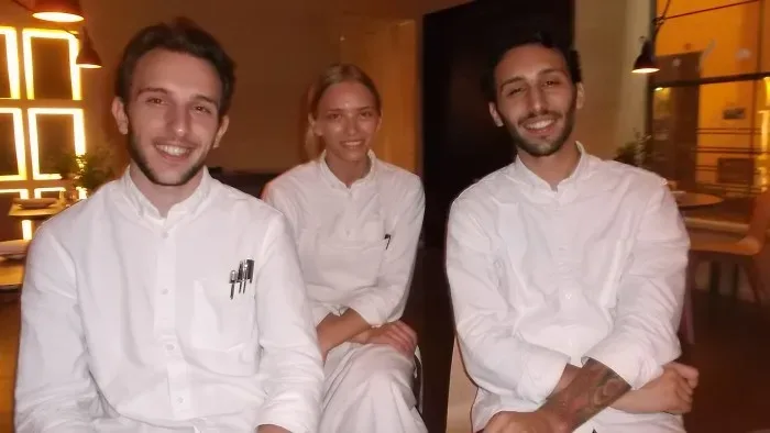 Giovanni e Floriano Pellegrino con Isabella Poti'