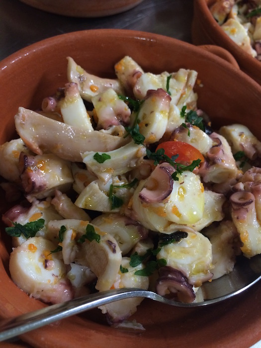 Cena sul Trabocco, Insalata di Polpo