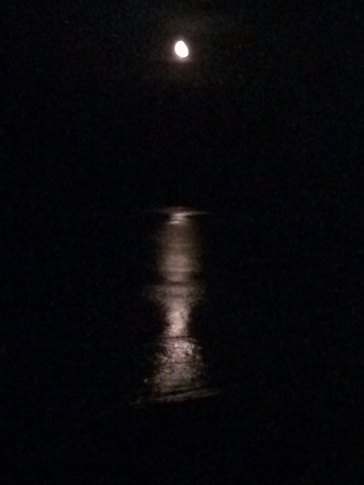 La luna che si specchia vicino al Trabocco