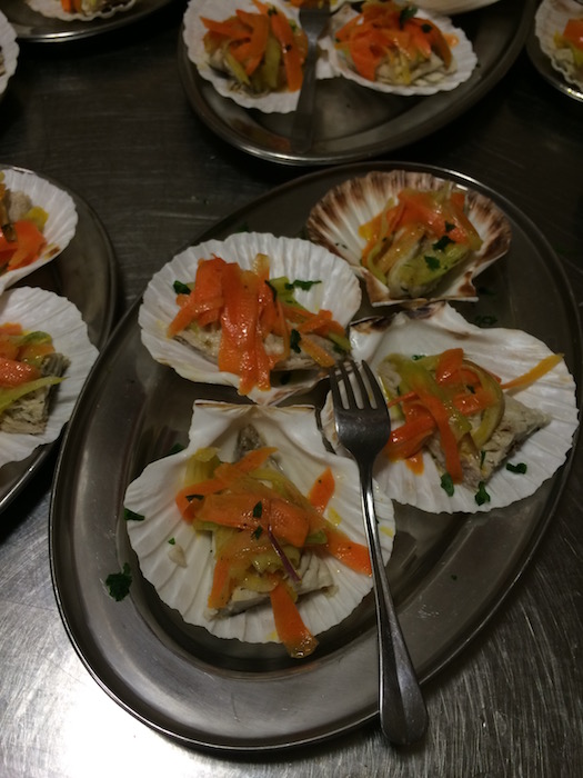 Cena sul Trabocco, Sgombro marinato