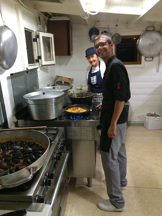 Cena sul Trabocco, Staff di Cucina