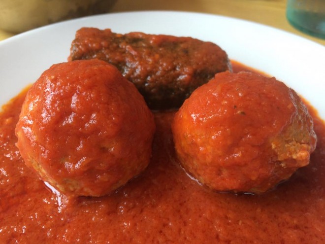 Osteria Bonelli,  polpette al sugo