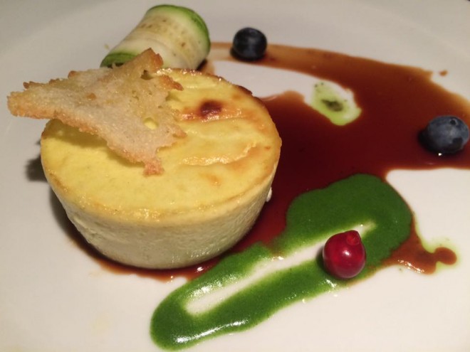 La Trattoria di Oscar, il flan di parmigiano