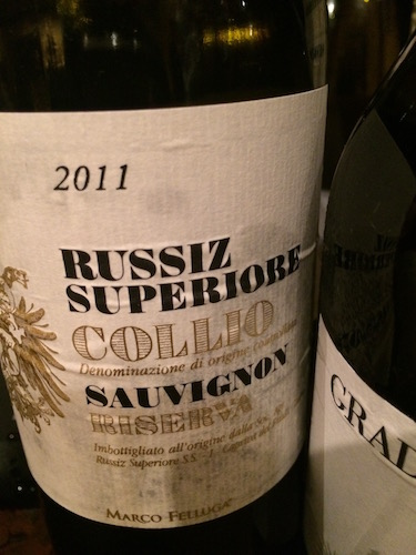 Collio Sauvignon riserva 2011