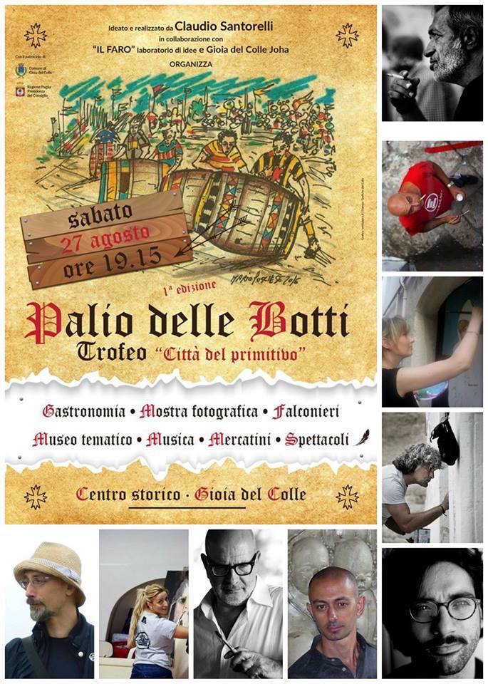 Locandina Palio delle Botti a Gioa Del Colle 27 agosto 2016