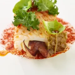 Seppia alla Diavola, Patata, rafano, cavolo acidulo