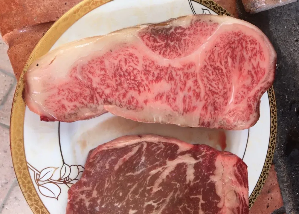 a sinistra tajima giapponese, a destra tajima australiana