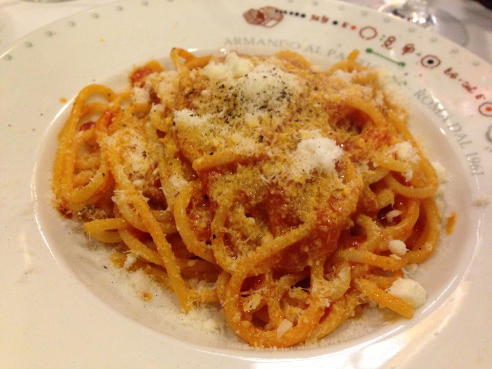 Armando al Pantheon, l'amatriciana