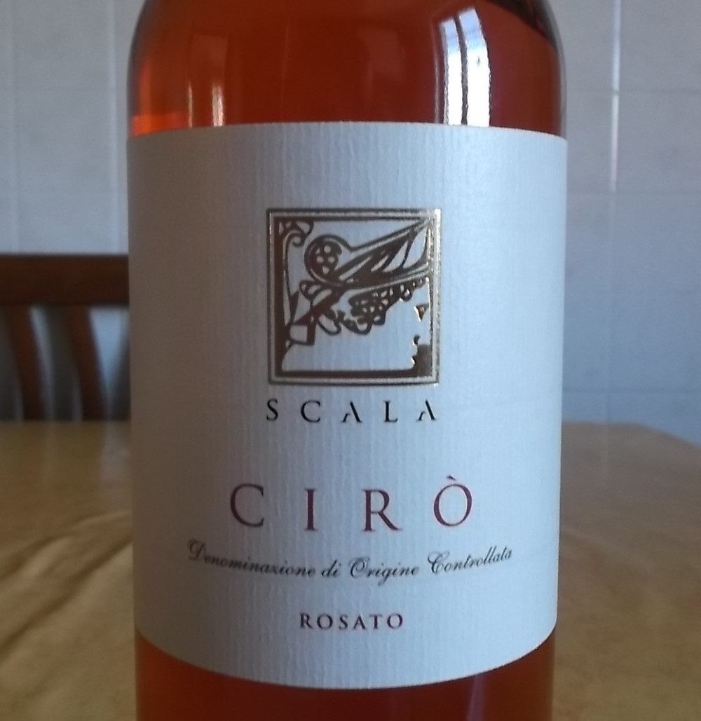 Ciro' Rosato Doc 2015 Cantina Scala vincitore a Radici del Sud 2016