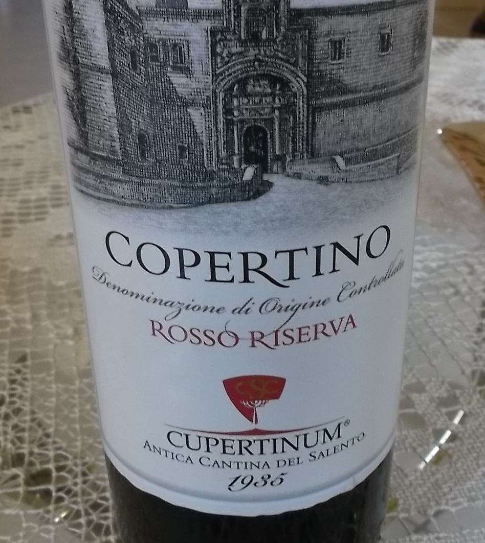 Copertino Rosso Riserva Doc 2008 Cupertinum