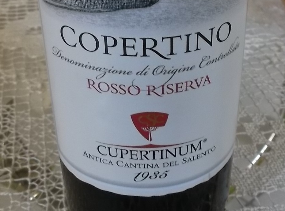 Copertino Rosso Riserva Doc 2008 Cupertinum