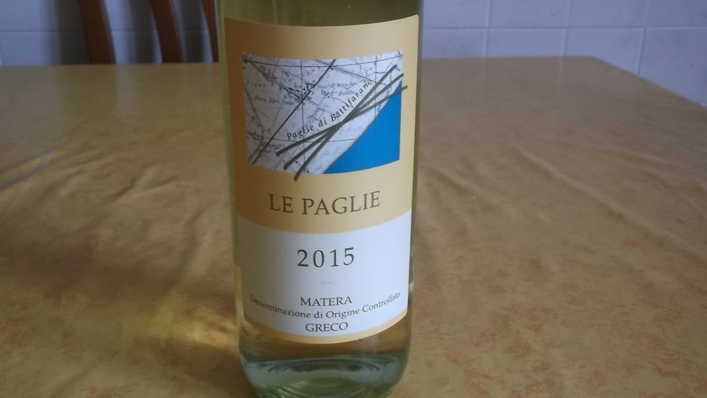 Le Paglie Greco Matera Doc 2015 Cerrolongo