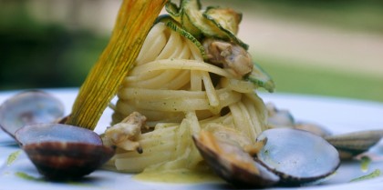 Linguine vongole e zucchine don alfonso