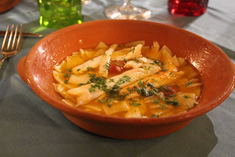 Osteria Dentro le Mura taccozza in brodo con sogliola