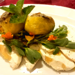 Patate, lumache e langermannia. Osteria Morelli